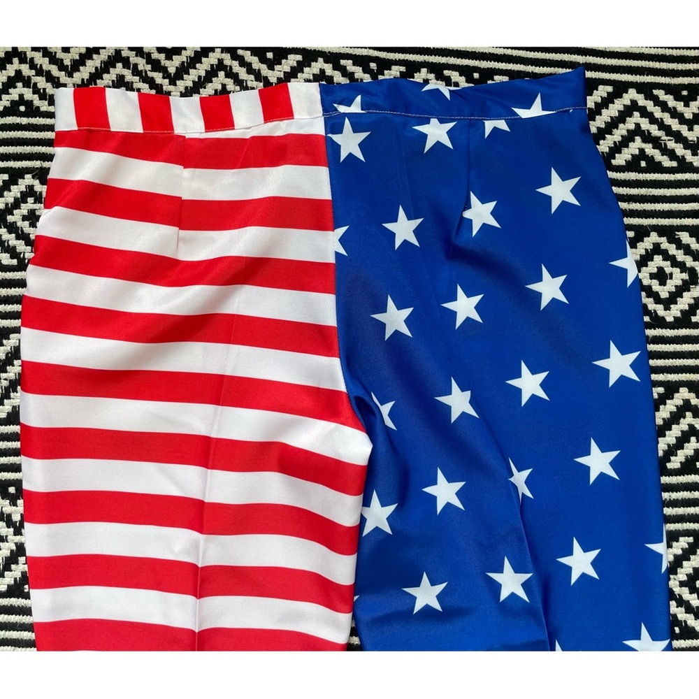 Spirit Halloween Patriotic American Flag Tie & Pant Set - Picture 7 of 13